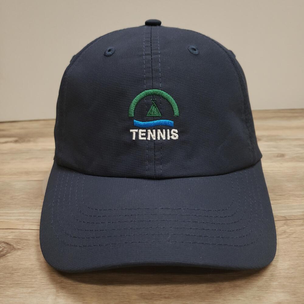 Barton Creek Tennis Hat Cap Strap Back Mens Small Imperial Blue Microfiber